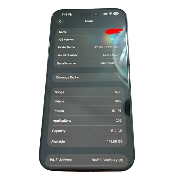 EUC iPhone 15 Pro Max Blue Titanium 512GB UNLOCKED **PLEASE SEE DESCRIPTION** - Picture 11 of 12